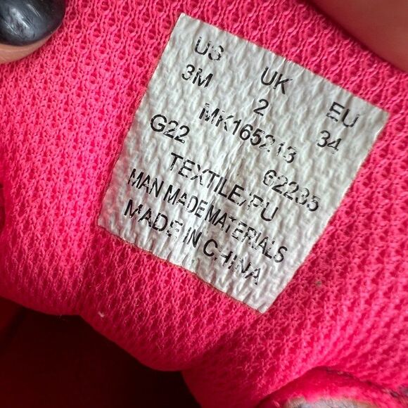 Merrell Lace-Up Moab Speed Mid Waterproof Blue Pink Hiking Shoes Girls Size 3M - Picture 8 of 9